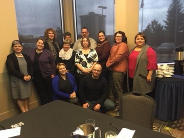 Associate Superintendents, Student Services Team, Pedagogical Supervisors and Director of First Nations, Metis and Inuit who participated in training on Professional Learning Pebbles.
