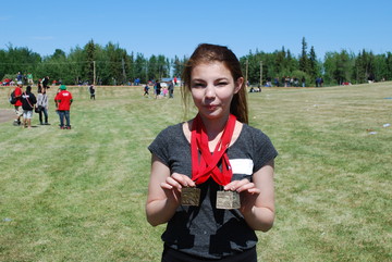 Marilyn Poitras, Paddle Prairie School 5 gold medals!